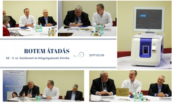 SE - II. sz. Szülészeti és Nőgyógyászati Klinika - ROTEM készülék kihelyezése