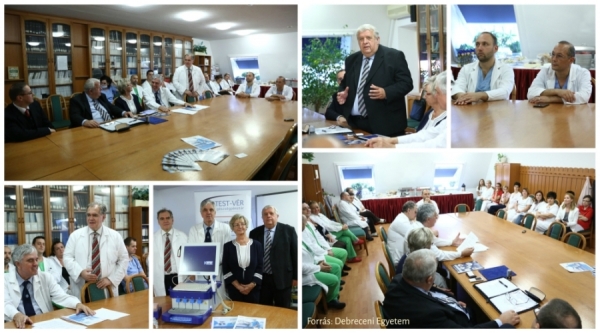 Debreceni Egyetem Kardiológiai és Szívsebészeti Klinika - ROTEM Delta készülék kihelyezése